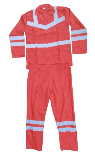 Red Overall 100% cotton 320 grams (Two Pieces)